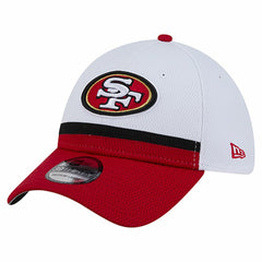 San Francisco 49ers New Era Dashmark Rays 39THIRTY Flex Hat White/Scarlet - NFL