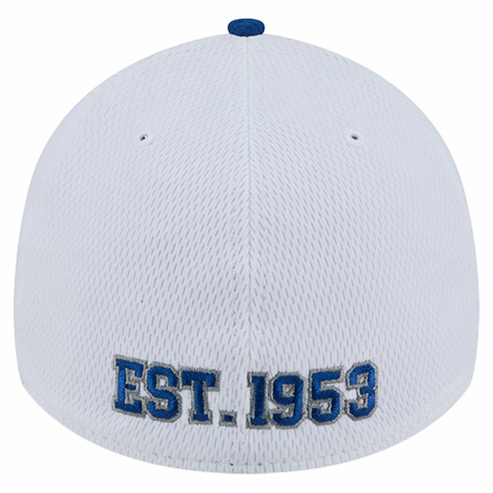 Indianapolis Colts New Era Dashmark Rays 39THIRTY Flex Hat White/Royal - NFL