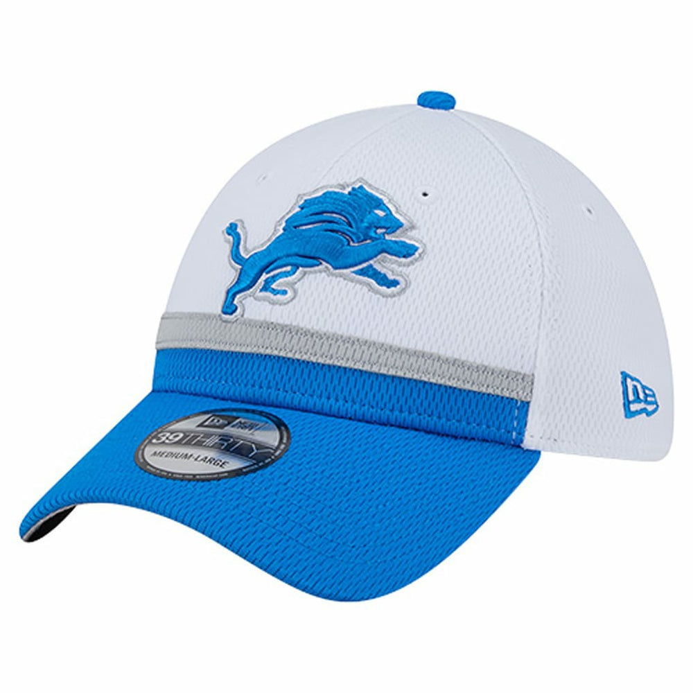 Detroit Lions New Era Dashmark Rays 39THIRTY Flex Hat White/Blue - NFL