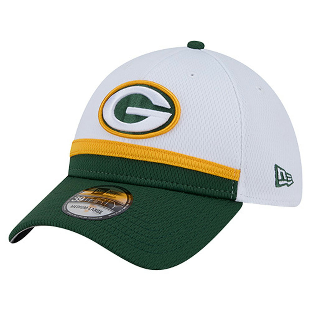 Green Bay Packers New Era Dashmark Rays 39THIRTY Flex Hat White/Green - NFL