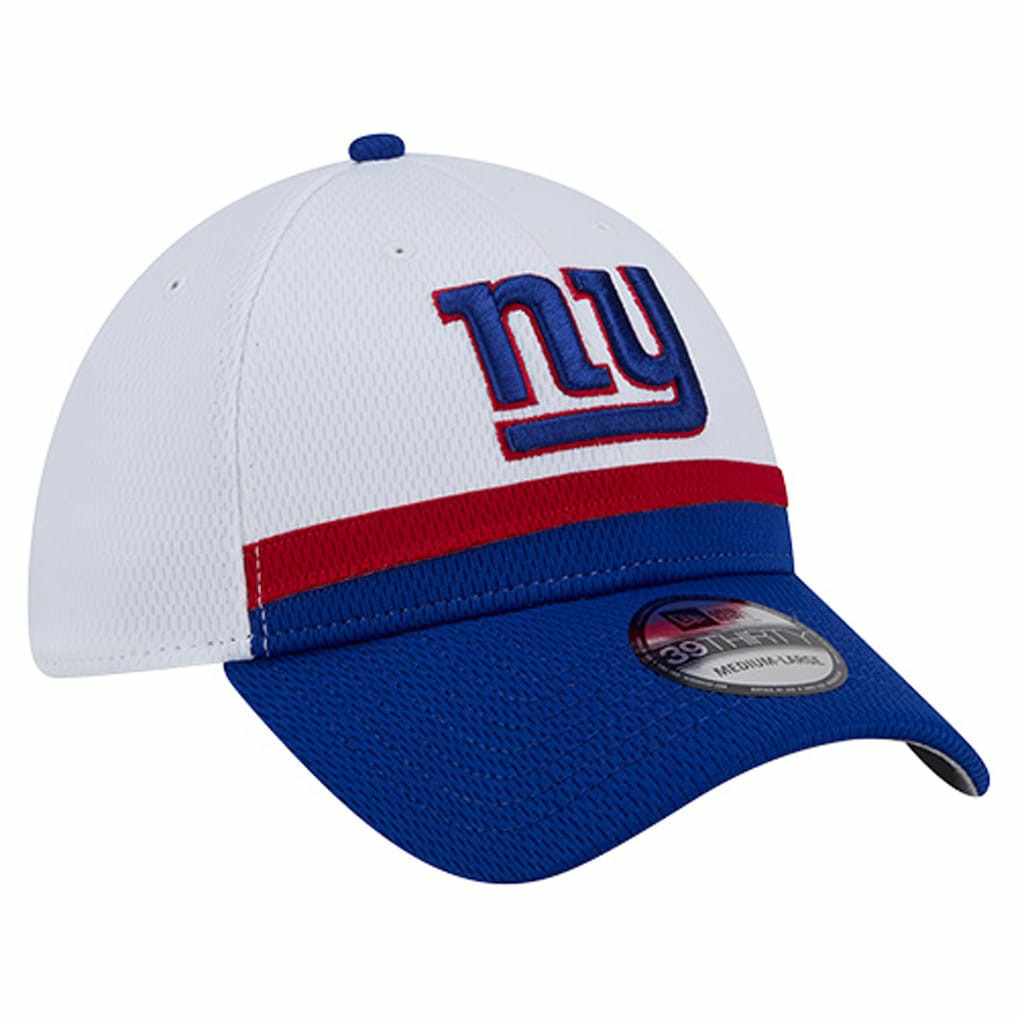 New York Giants New Era Dashmark Rays 39THIRTY Flex Hat White/Royal - NFL