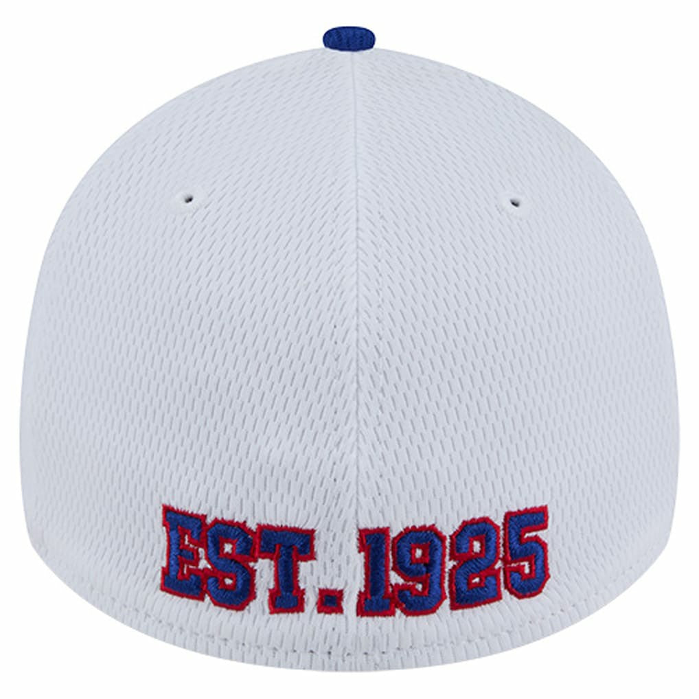 New York Giants New Era Dashmark Rays 39THIRTY Flex Hat White/Royal - NFL