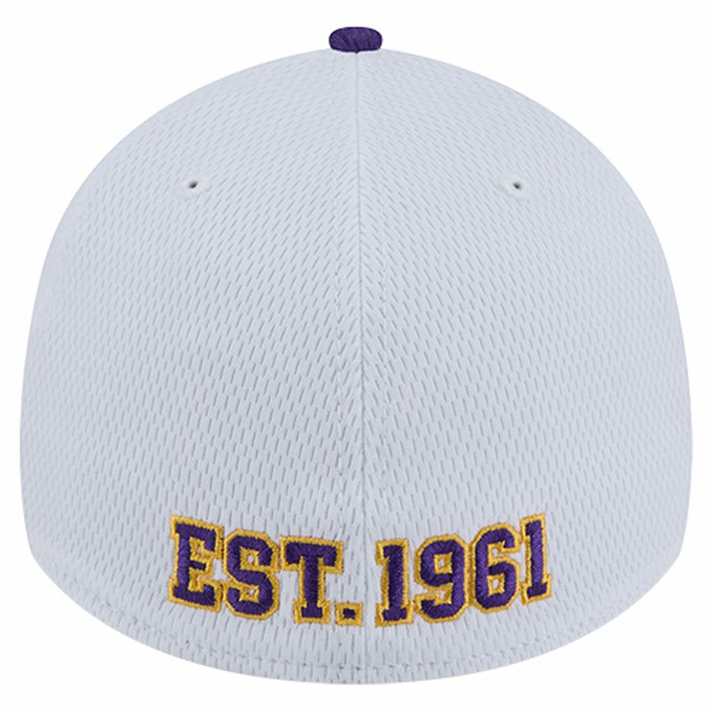 Minnesota Vikings New Era Dashmark Rays 39THIRTY Flex Hat White/Purple - NFL