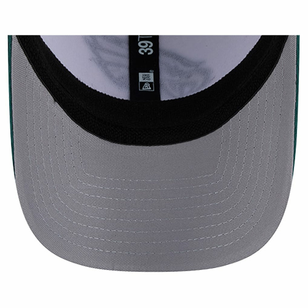 Philadelphia Eagles New Era Dashmark Rays 39THIRTY Flex Hat White/Midnight Green - NFL