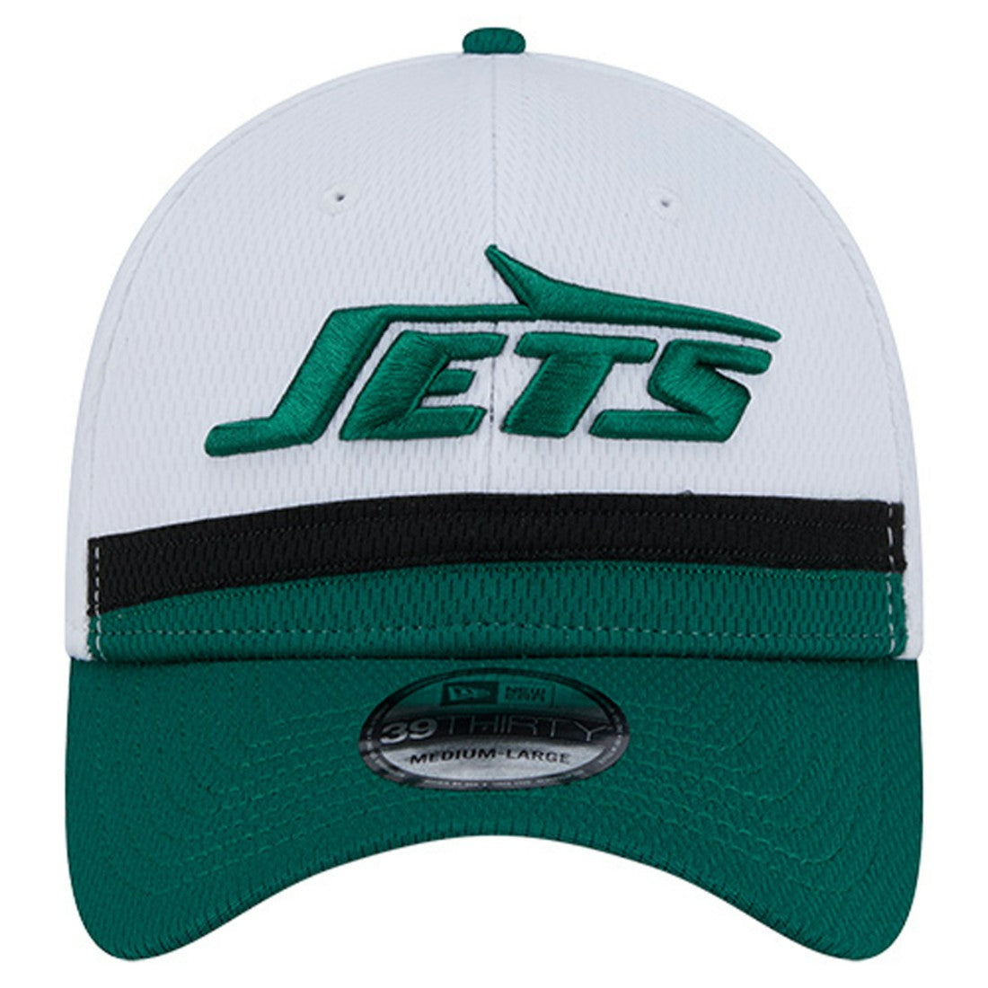 New York Jets New Era Dashmark Rays 39THIRTY Flex Hat White/Green - NFL