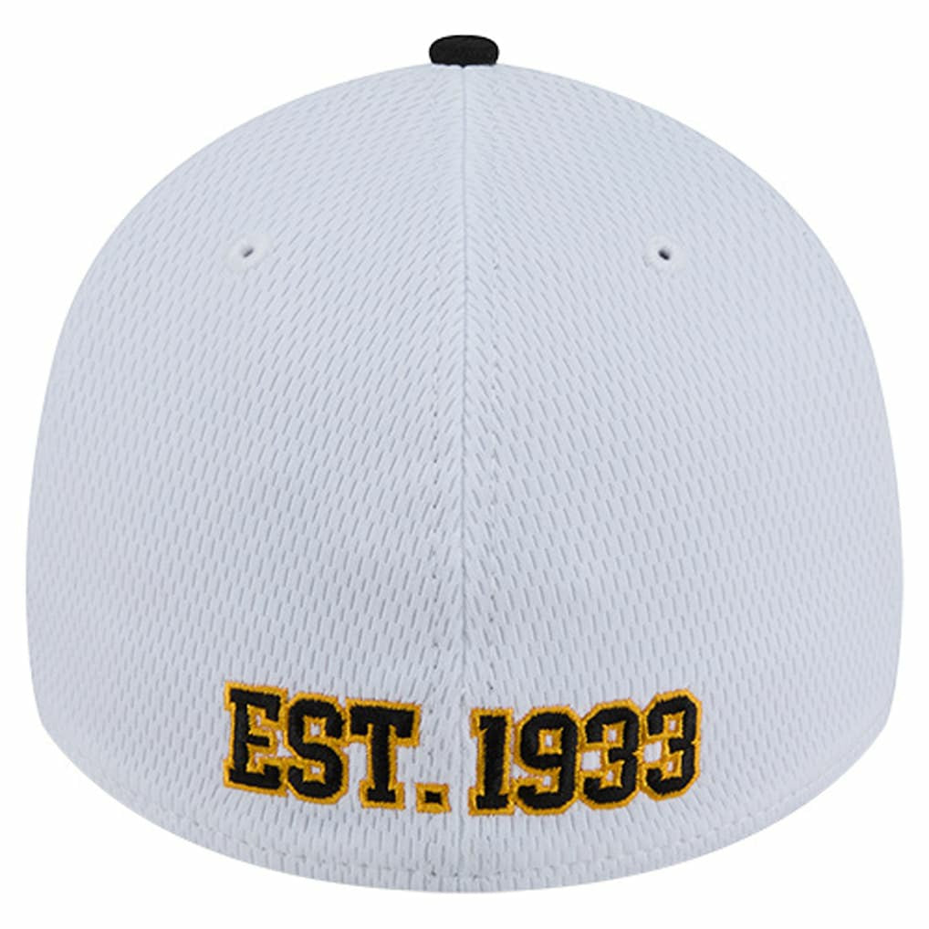 Pittsburgh Steelers New Era Dashmark Rays 39THIRTY Flex Hat White/Black - NFL