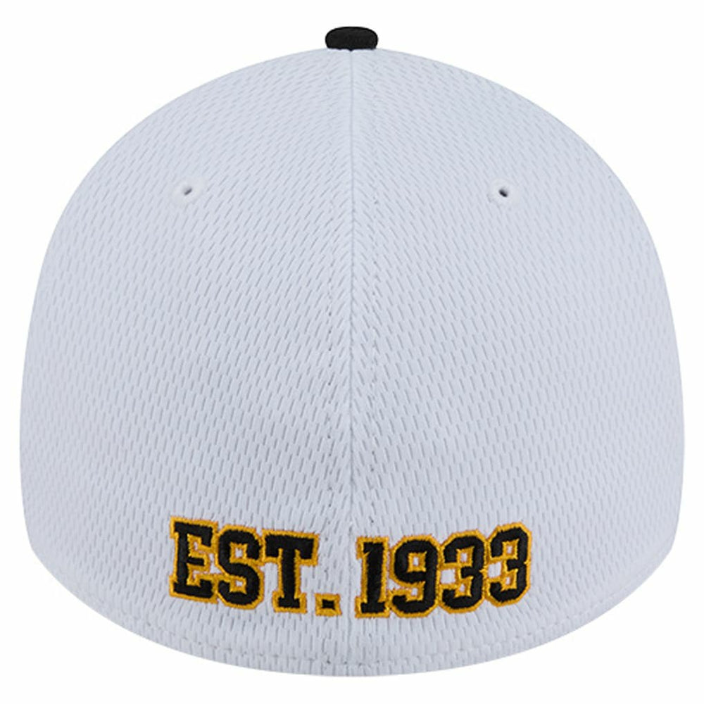 Pittsburgh Steelers New Era Dashmark Rays 39THIRTY Flex Hat White/Black - NFL