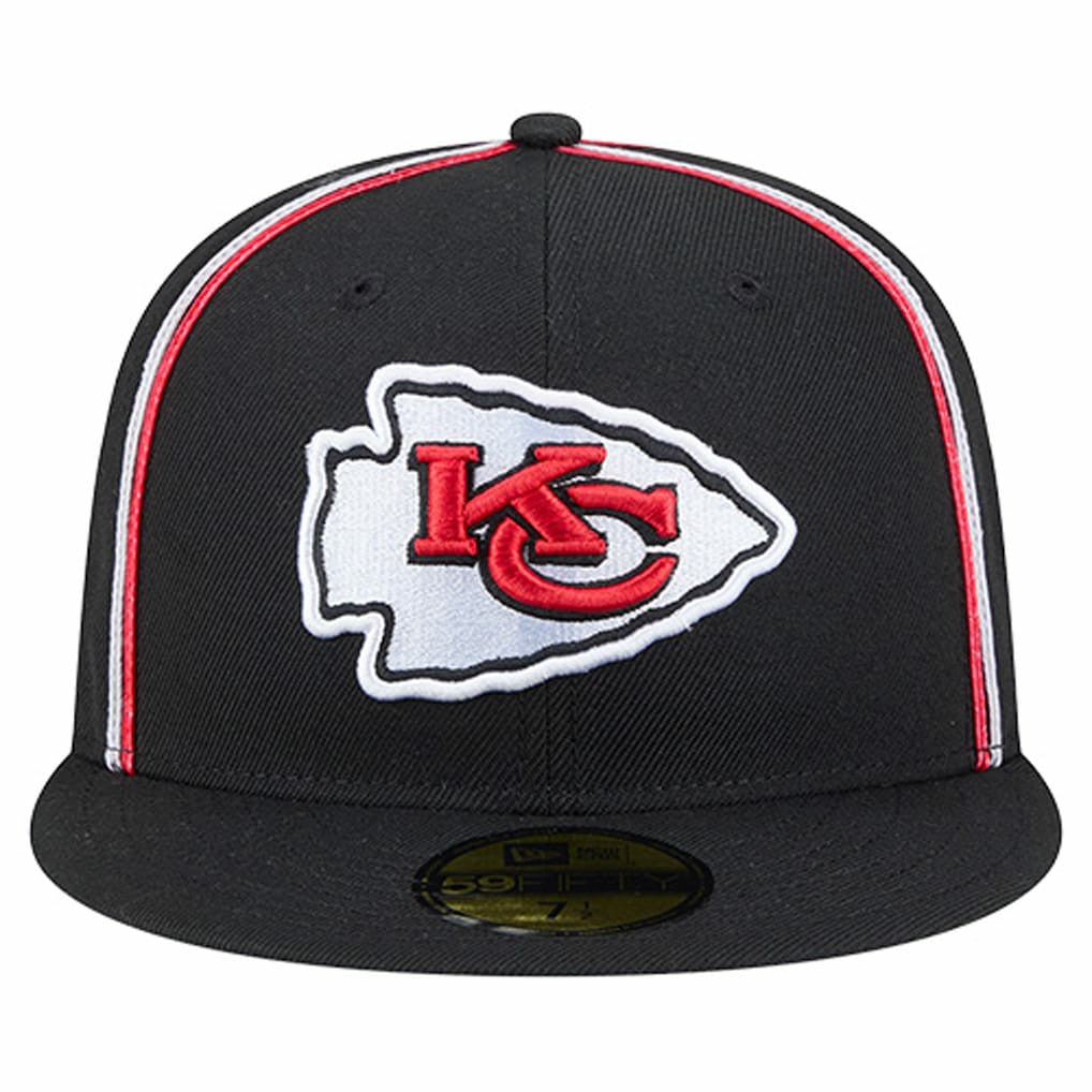 Kansas City Chiefs New Era Soutache 59FIFTY Fitted Hat Black - NFL