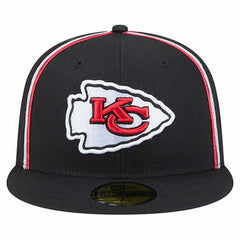 Kansas City Chiefs New Era Soutache 59FIFTY Fitted Hat Black - NFL