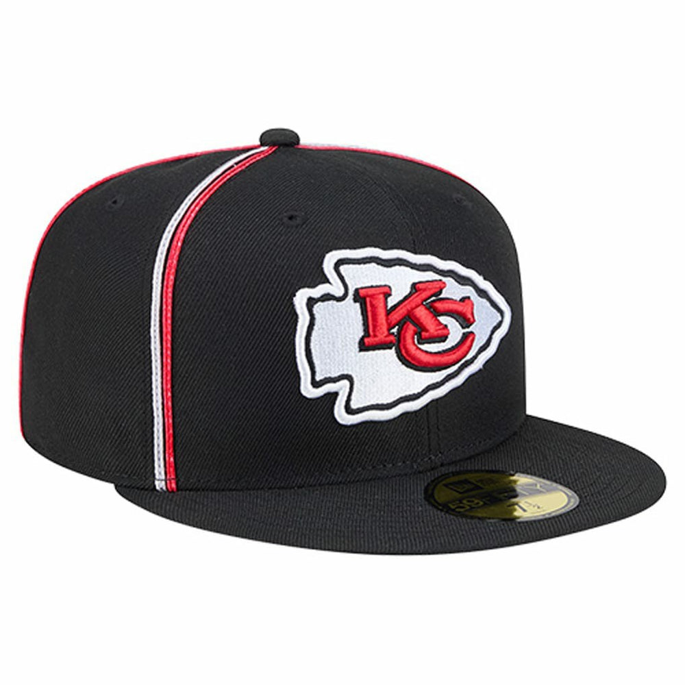Kansas City Chiefs New Era Soutache 59FIFTY Fitted Hat Black - NFL