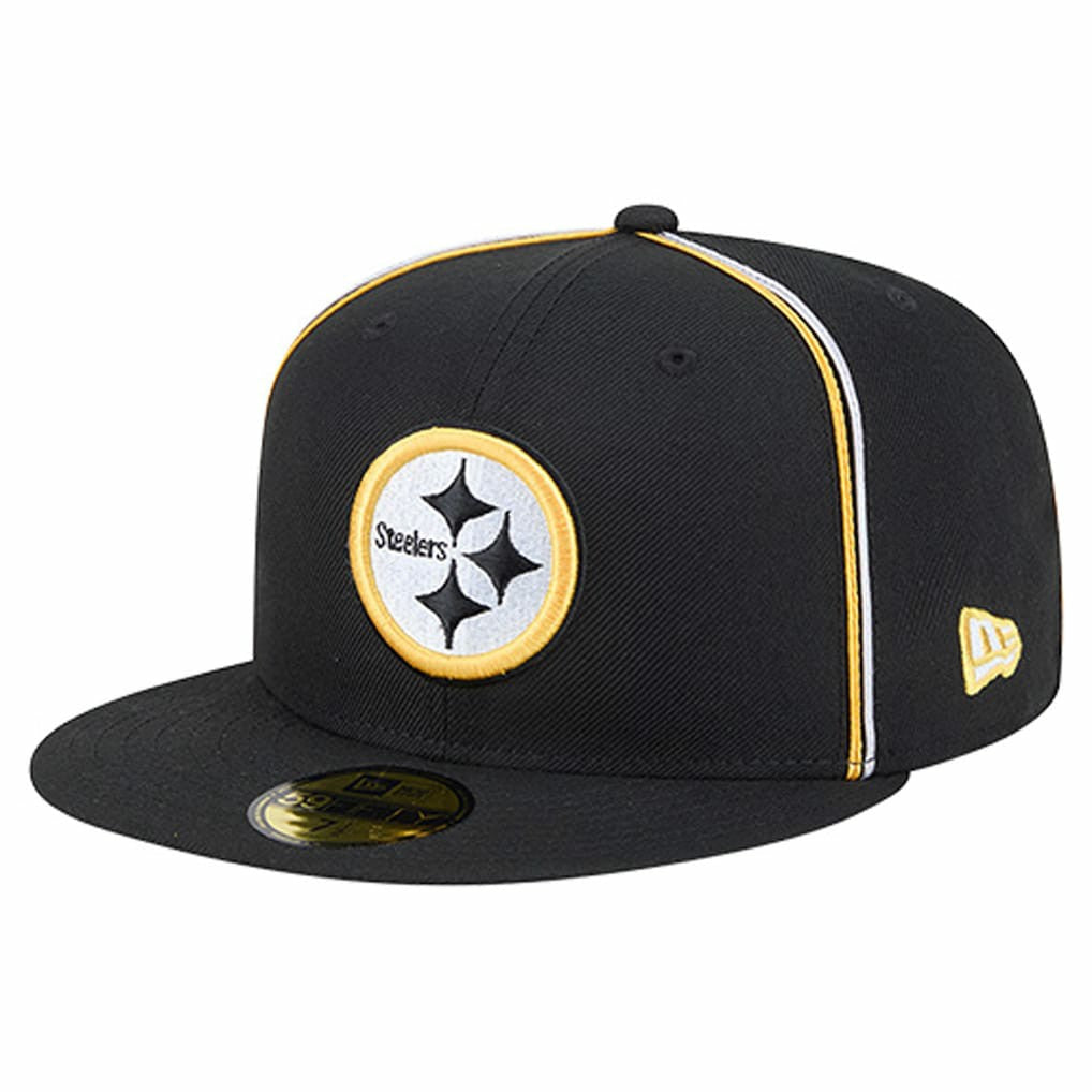 Pittsburgh Steelers New Era Soutache 59FIFTY Fitted Hat Black - NFL