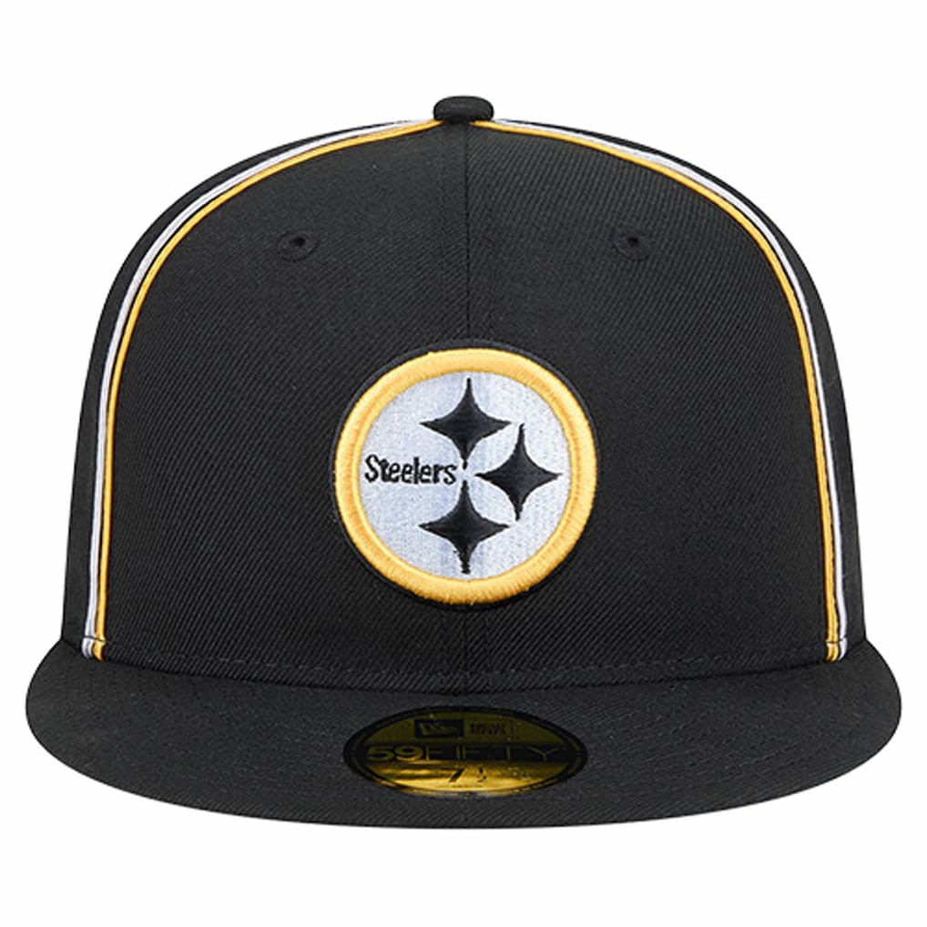 Pittsburgh Steelers New Era Soutache 59FIFTY Fitted Hat Black - NFL