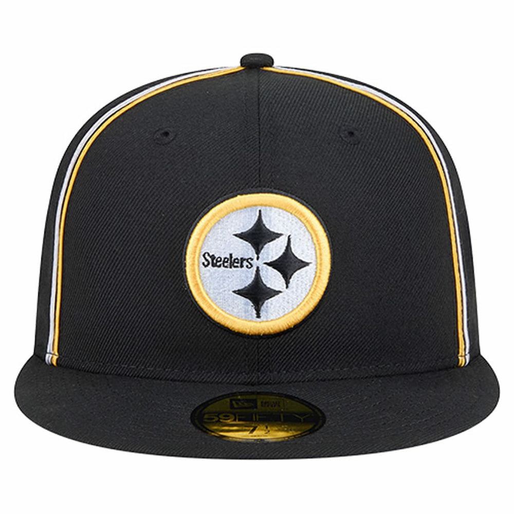 Pittsburgh Steelers New Era Soutache 59FIFTY Fitted Hat Black - NFL