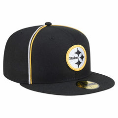 Pittsburgh Steelers New Era Soutache 59FIFTY Fitted Hat Black - NFL