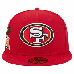 San Francisco 49ers New Era Group Chat 59FIFTY Fitted Hat Scarlet - NFL