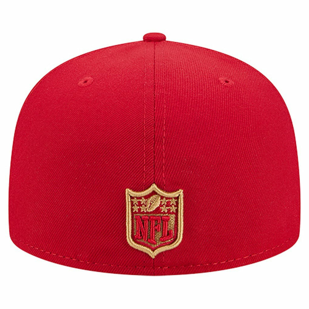 San Francisco 49ers New Era Group Chat 59FIFTY Fitted Hat Scarlet - NFL