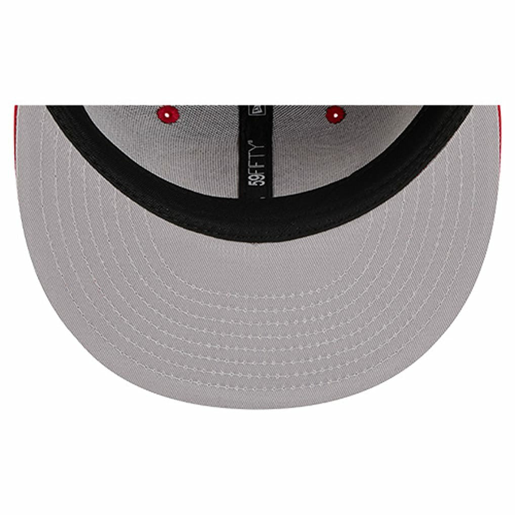 San Francisco 49ers New Era Group Chat 59FIFTY Fitted Hat Scarlet - NFL