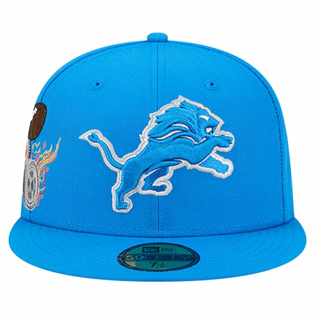 Detroit Lions New Era Group Chat 59FIFTY Fitted Hat Blue - NFL