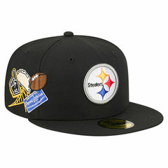 Pittsburgh Steelers New Era Group Chat 59FIFTY Fitted Hat Black - NFL