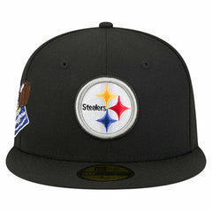 Pittsburgh Steelers New Era Group Chat 59FIFTY Fitted Hat Black - NFL