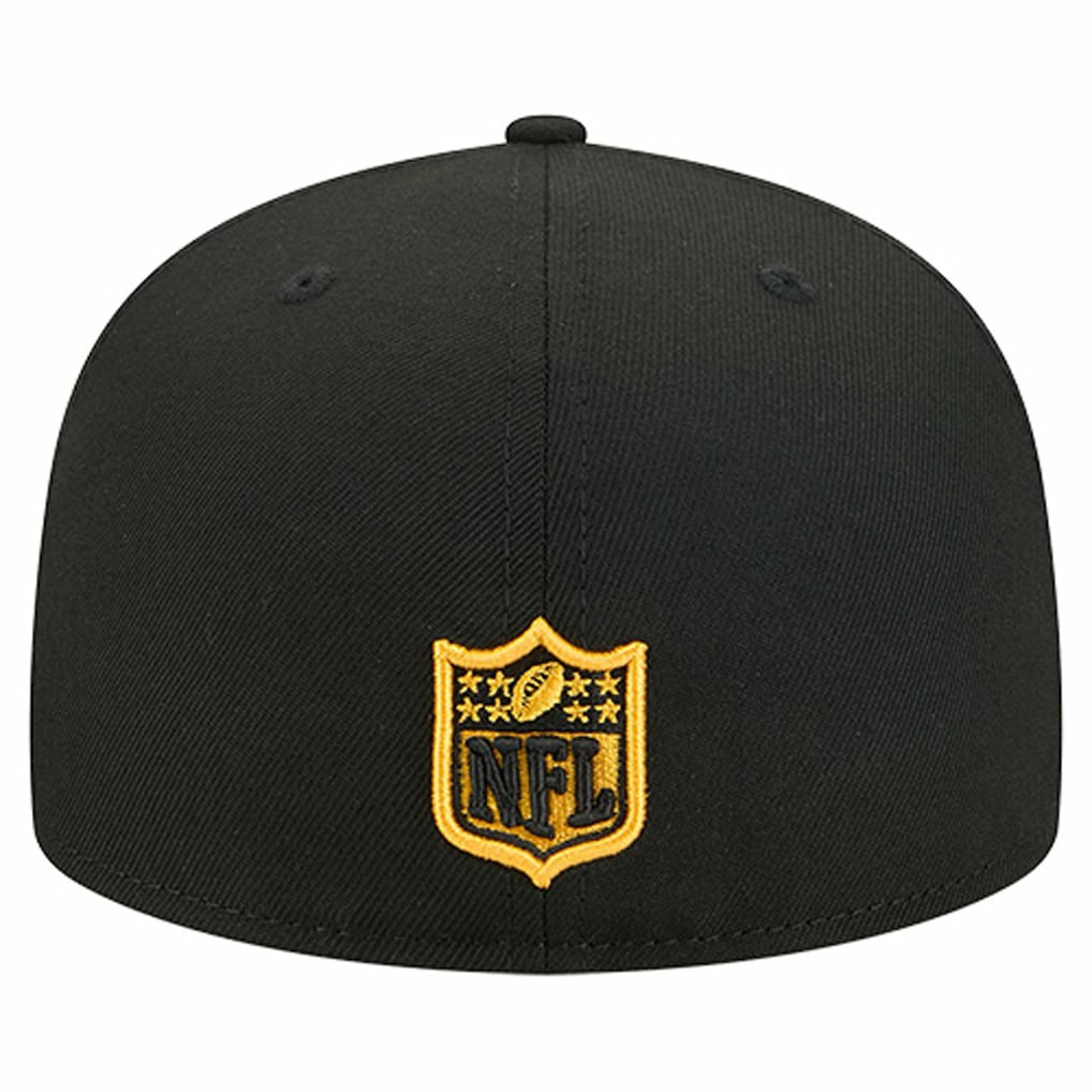 Pittsburgh Steelers New Era Group Chat 59FIFTY Fitted Hat Black - NFL