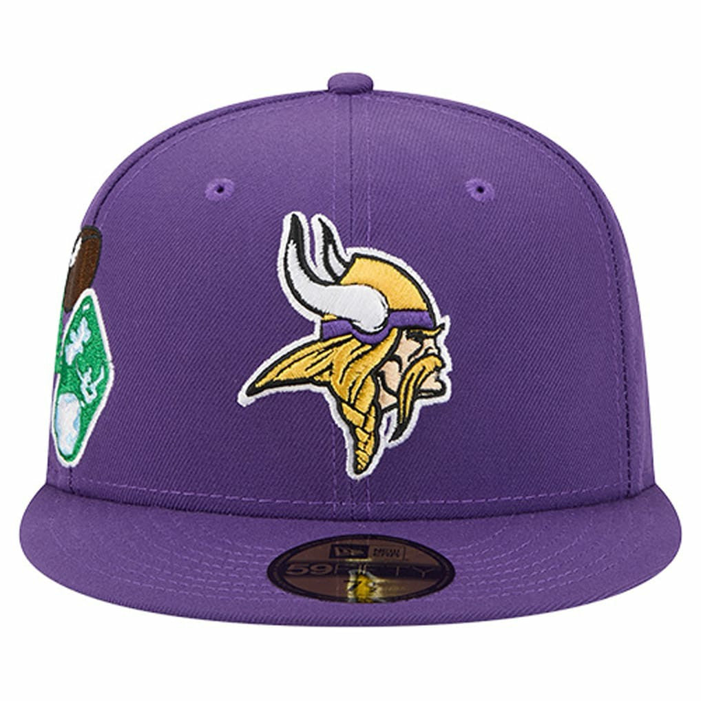 Minnesota Vikings New Era Group Chat 59FIFTY Fitted Hat Purple - NFL