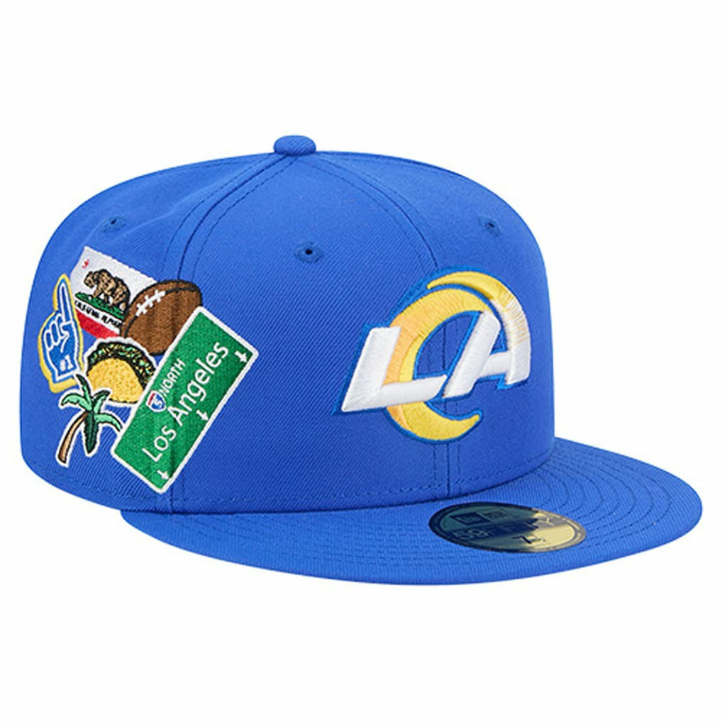 Los Angeles Rams New Era Group Chat 59FIFTY Fitted Hat Royal - NFL