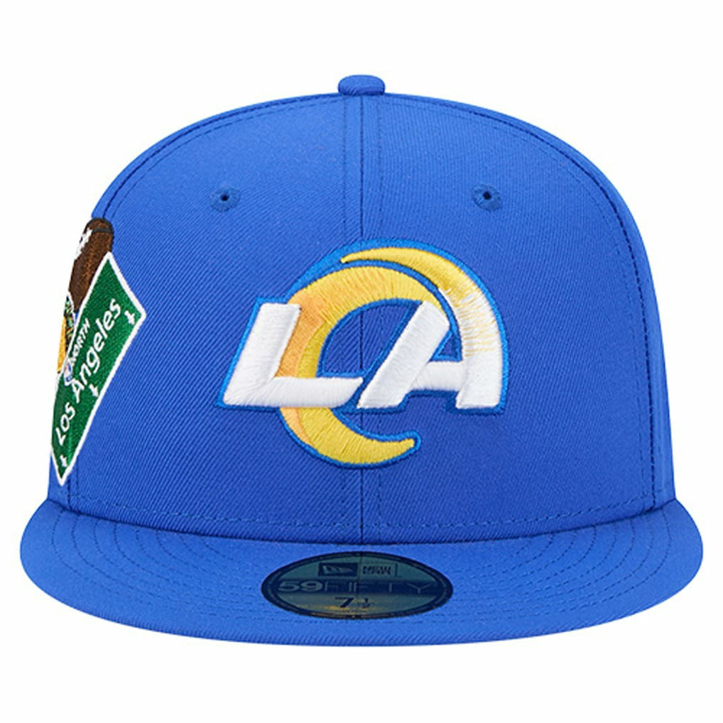 Los Angeles Rams New Era Group Chat 59FIFTY Fitted Hat Royal - NFL