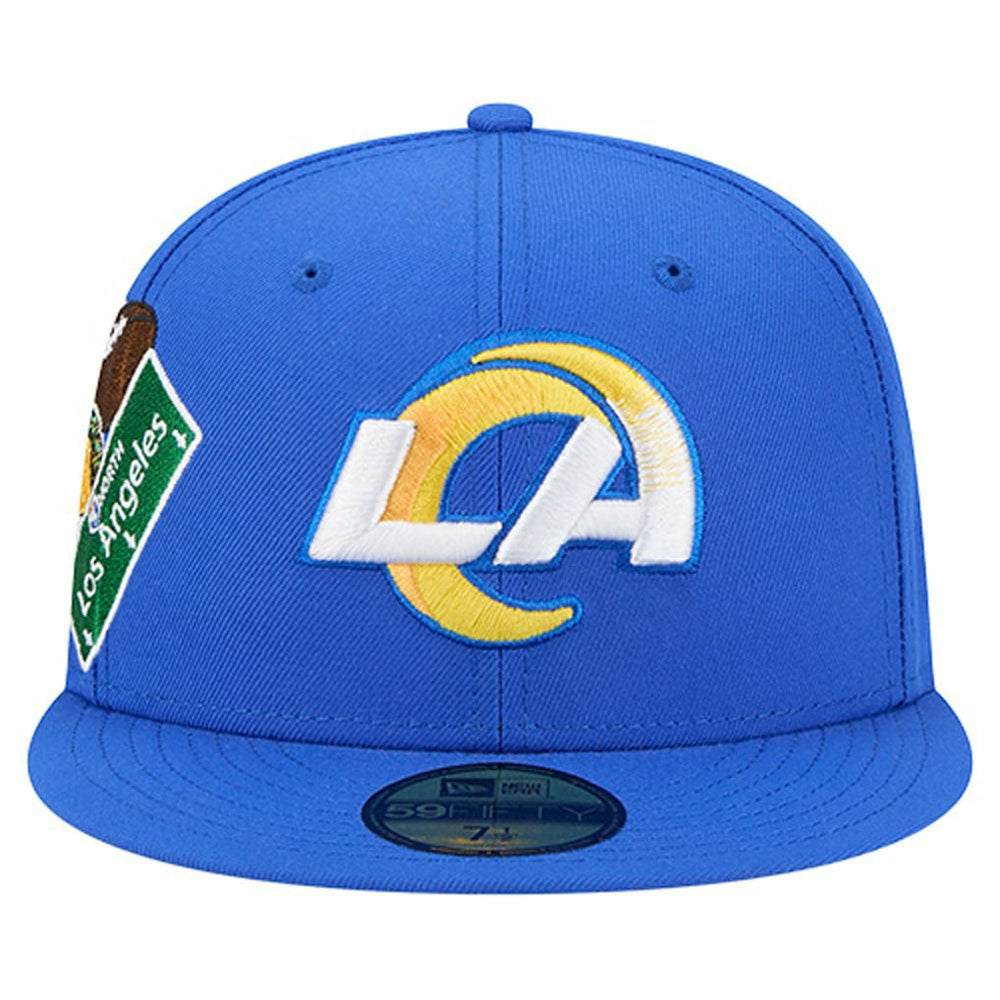 Los Angeles Rams New Era Group Chat 59FIFTY Fitted Hat Royal - NFL