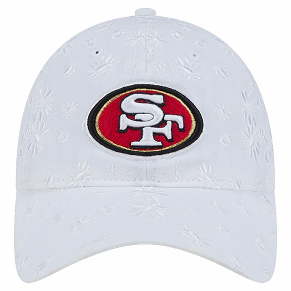 San Francisco 49ers New Era Women's Floral 9TWENTY Adjustable Hat White - NFL