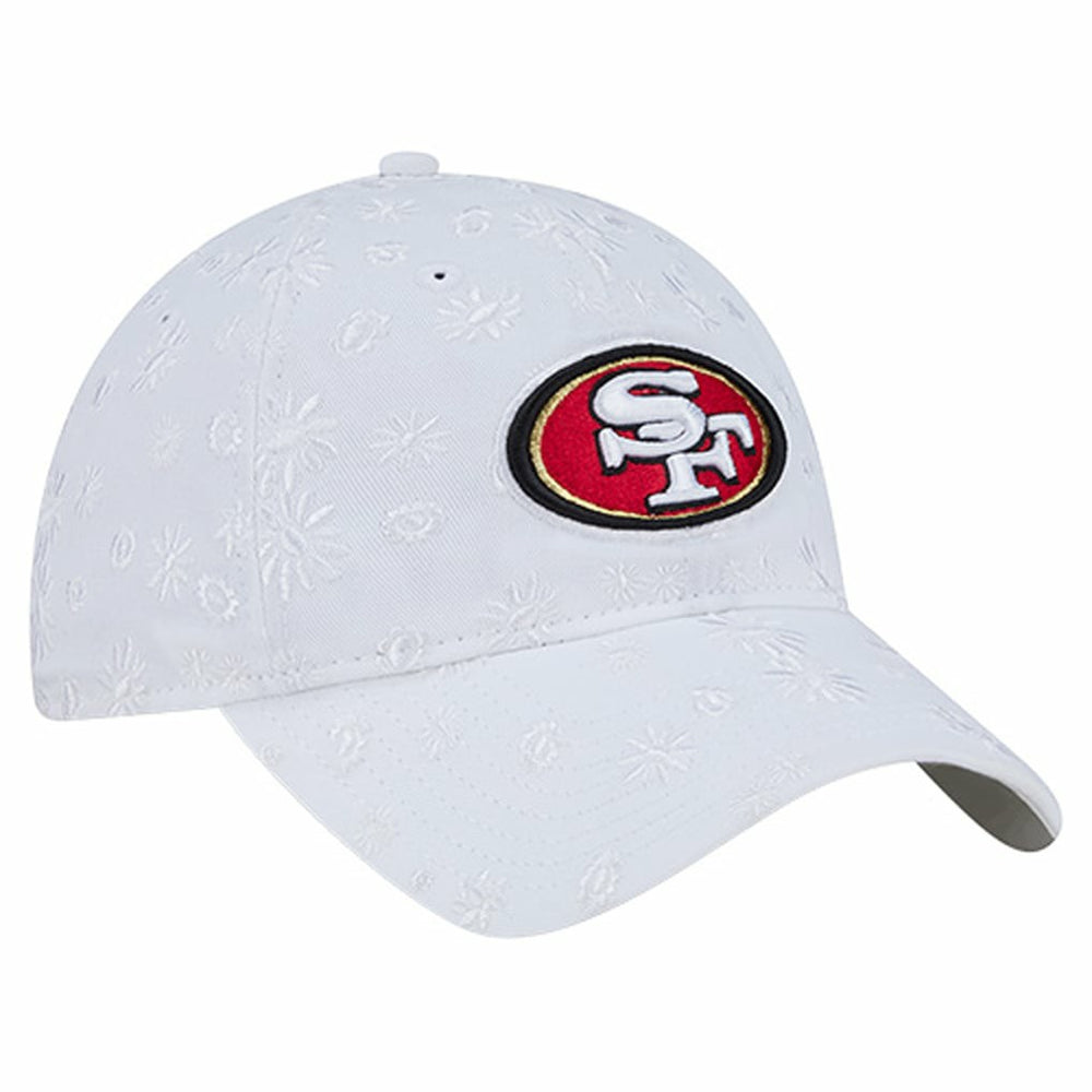 San Francisco 49ers New Era Women's Floral 9TWENTY Adjustable Hat White - NFL