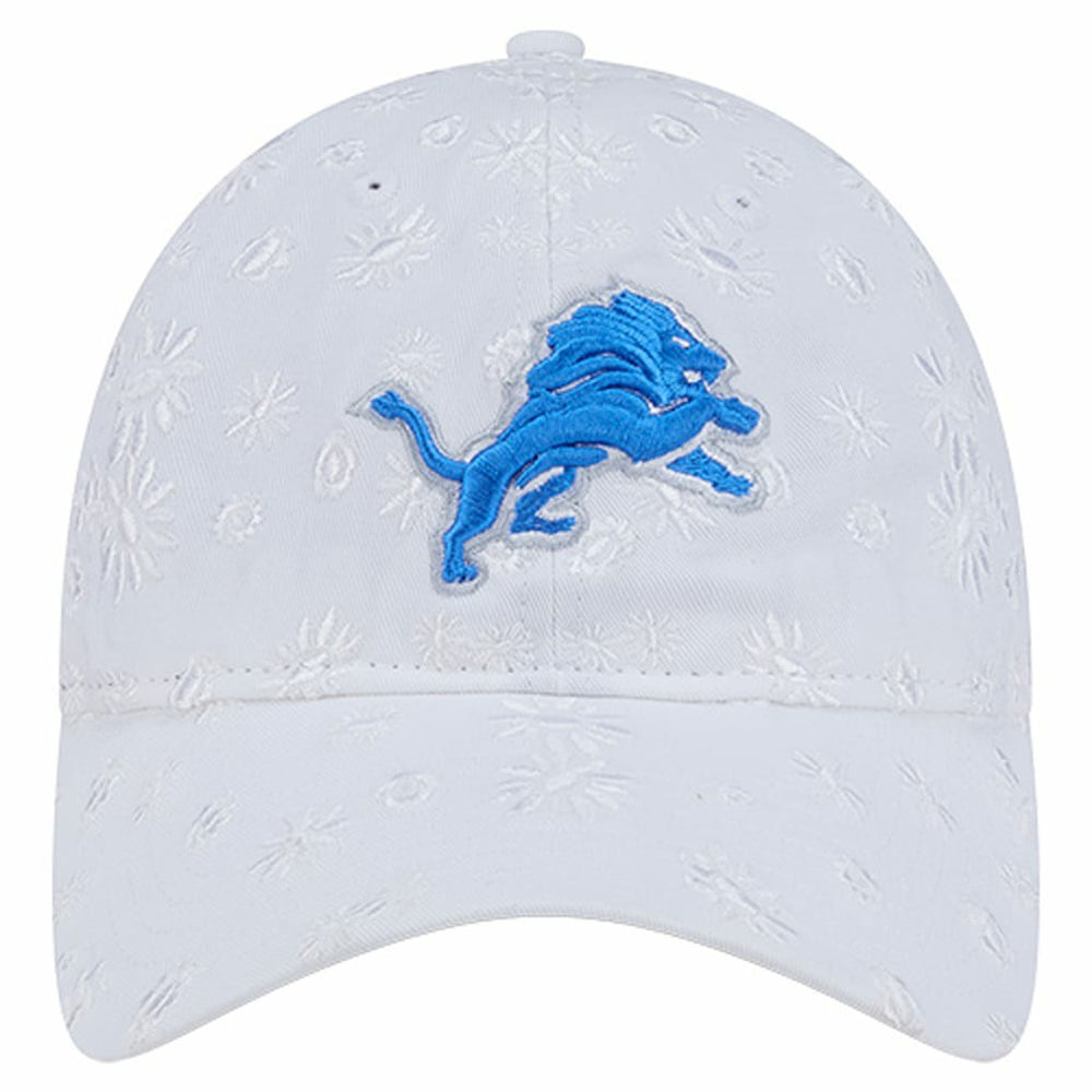 Detroit Lions New Era Women's Floral 9TWENTY Adjustable Hat White - NFL