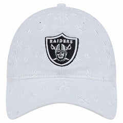 Las Vegas Raiders New Era Women's Floral 9TWENTY Adjustable Hat White - NFL