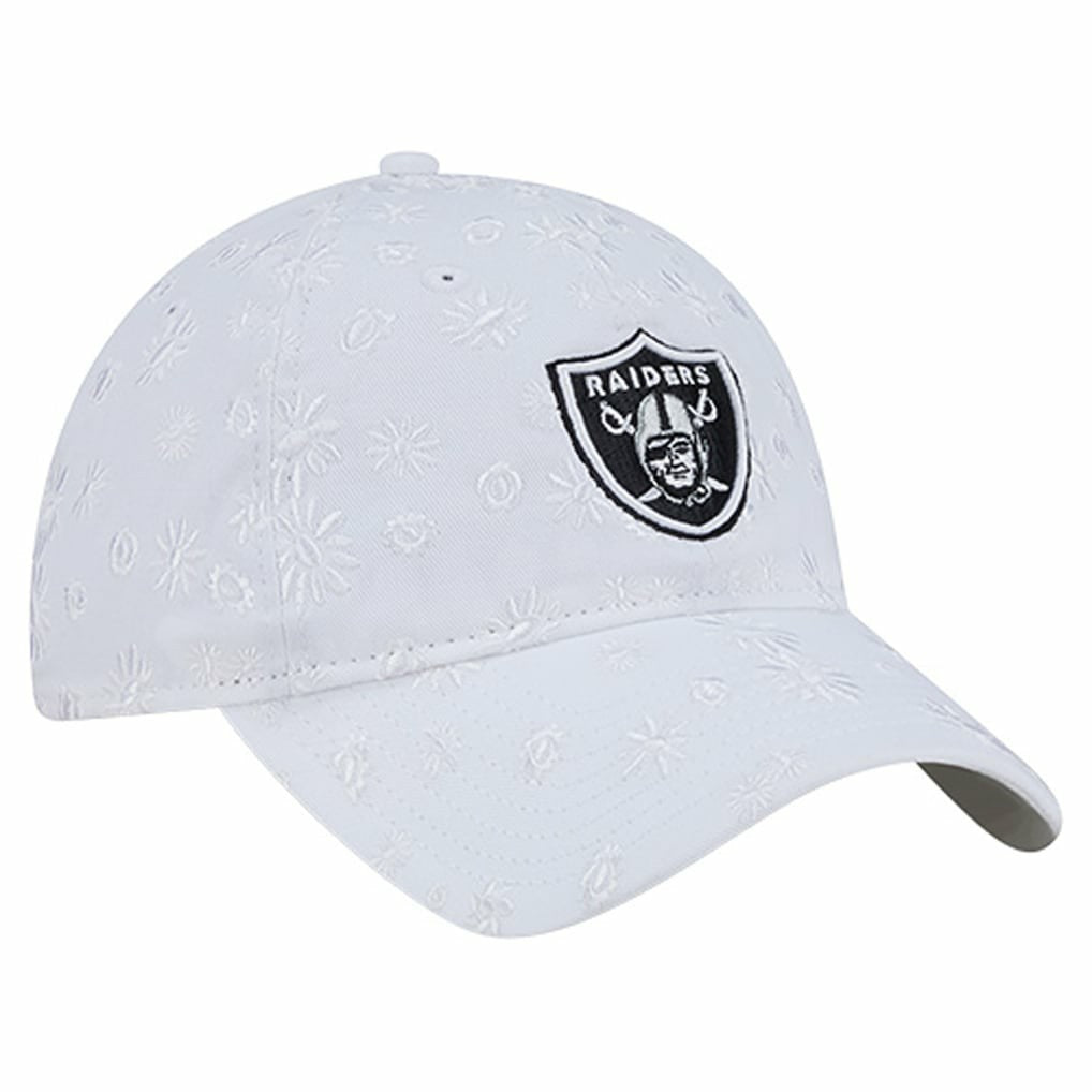 Las Vegas Raiders New Era Women's Floral 9TWENTY Adjustable Hat White - NFL