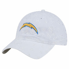Los Angeles Chargers New Era Women's Floral 9TWENTY Adjustable Hat White - NFL