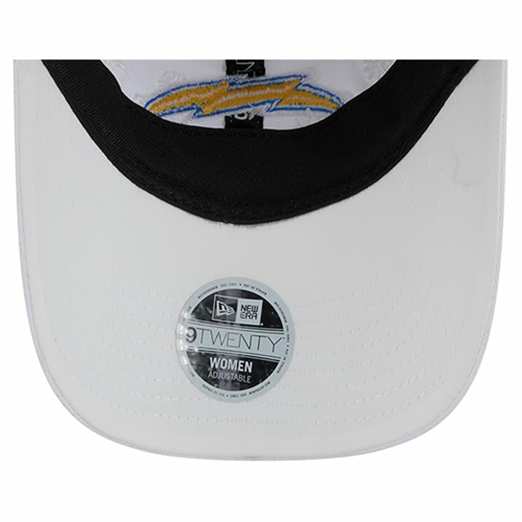 Los Angeles Chargers New Era Women's Floral 9TWENTY Adjustable Hat White - NFL