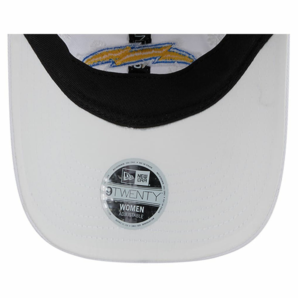 Los Angeles Chargers New Era Women's Floral 9TWENTY Adjustable Hat White - NFL