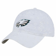 Philadelphia Eagles New Era Women's Floral 9TWENTY Adjustable Hat White - NFL