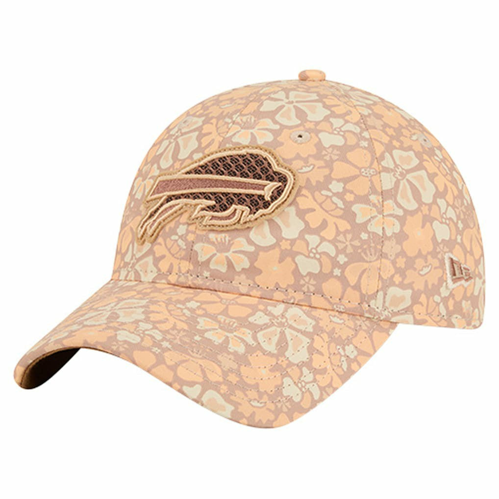 Buffalo Bills New Era Women's Floral 9TWENTY Adjustable Hat Tan - NFL