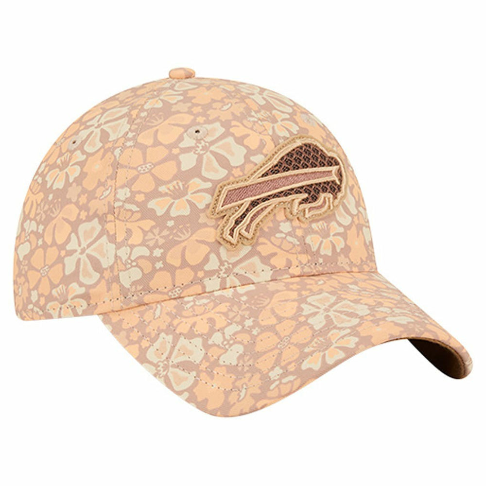 Buffalo Bills New Era Women's Floral 9TWENTY Adjustable Hat Tan - NFL