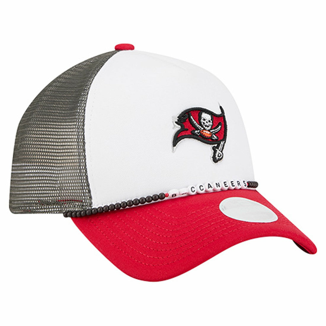 Tampa Bay Buccaneers New Era Women's Friendship Bracelet 9FORTY Adjustable Hat White/Red - NFL