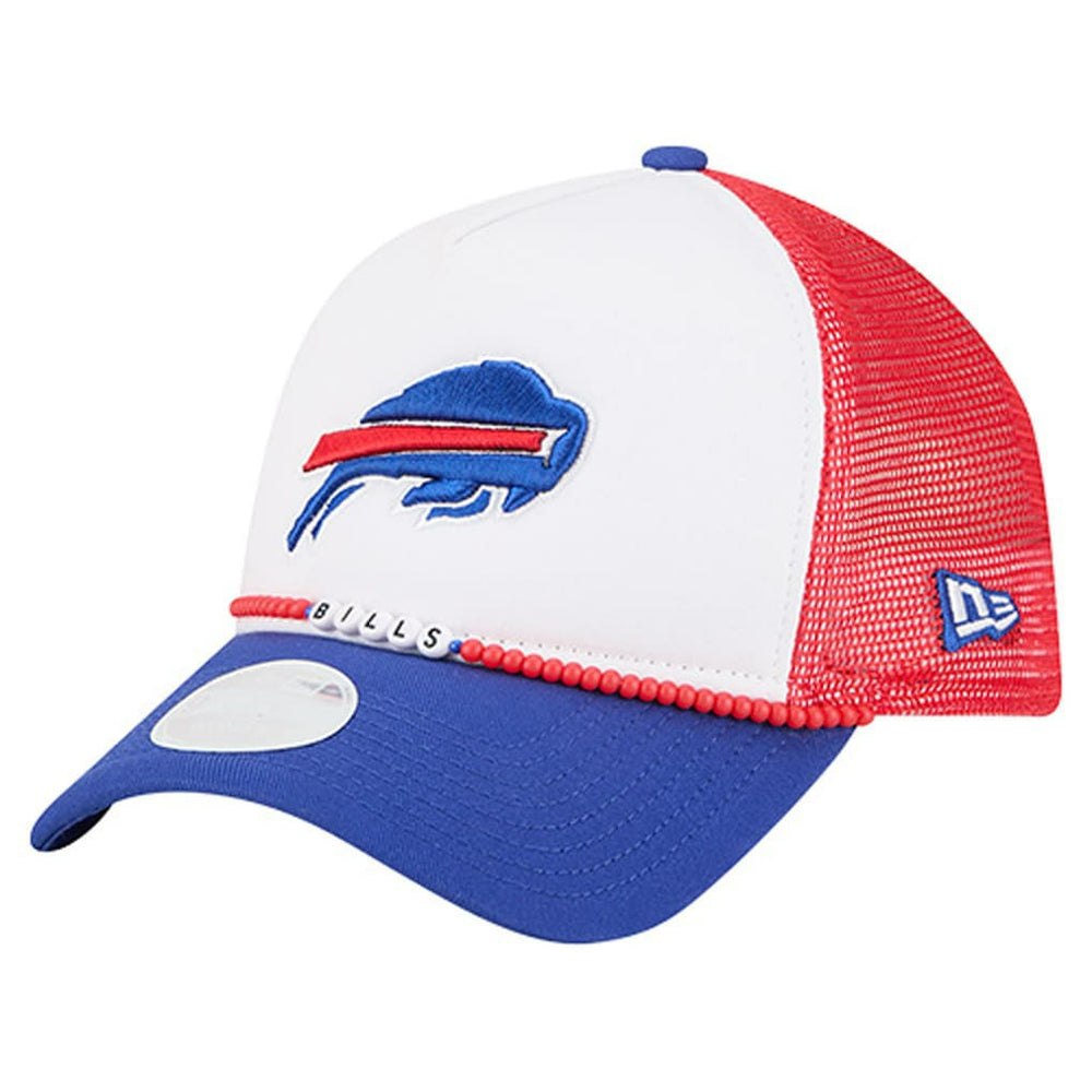 Buffalo Bills New Era Women's Friendship Bracelet 9FORTY Adjustable Hat White/Royal - NFL