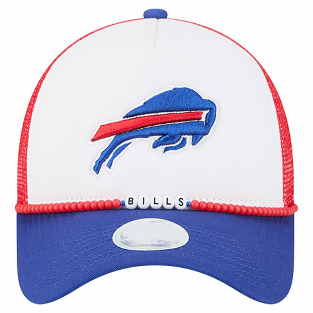 Buffalo Bills New Era Women's Friendship Bracelet 9FORTY Adjustable Hat White/Royal - NFL