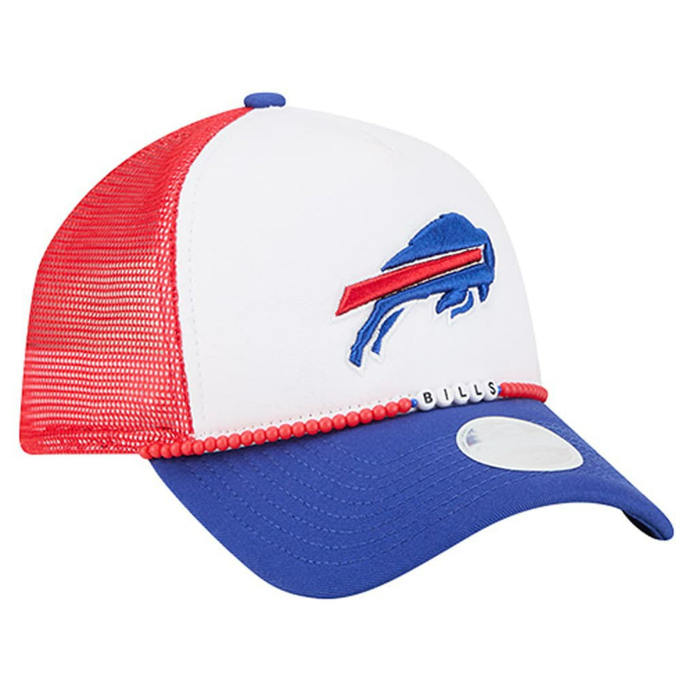 Buffalo Bills New Era Women's Friendship Bracelet 9FORTY Adjustable Hat White/Royal - NFL