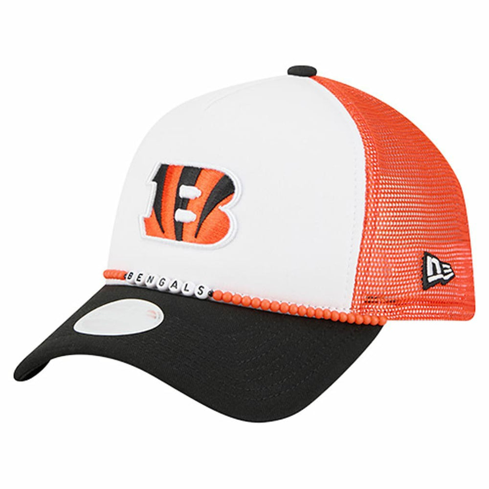 Cincinnati Bengals New Era Women's Friendship Bracelet 9FORTY Adjustable Hat White/Black - NFL