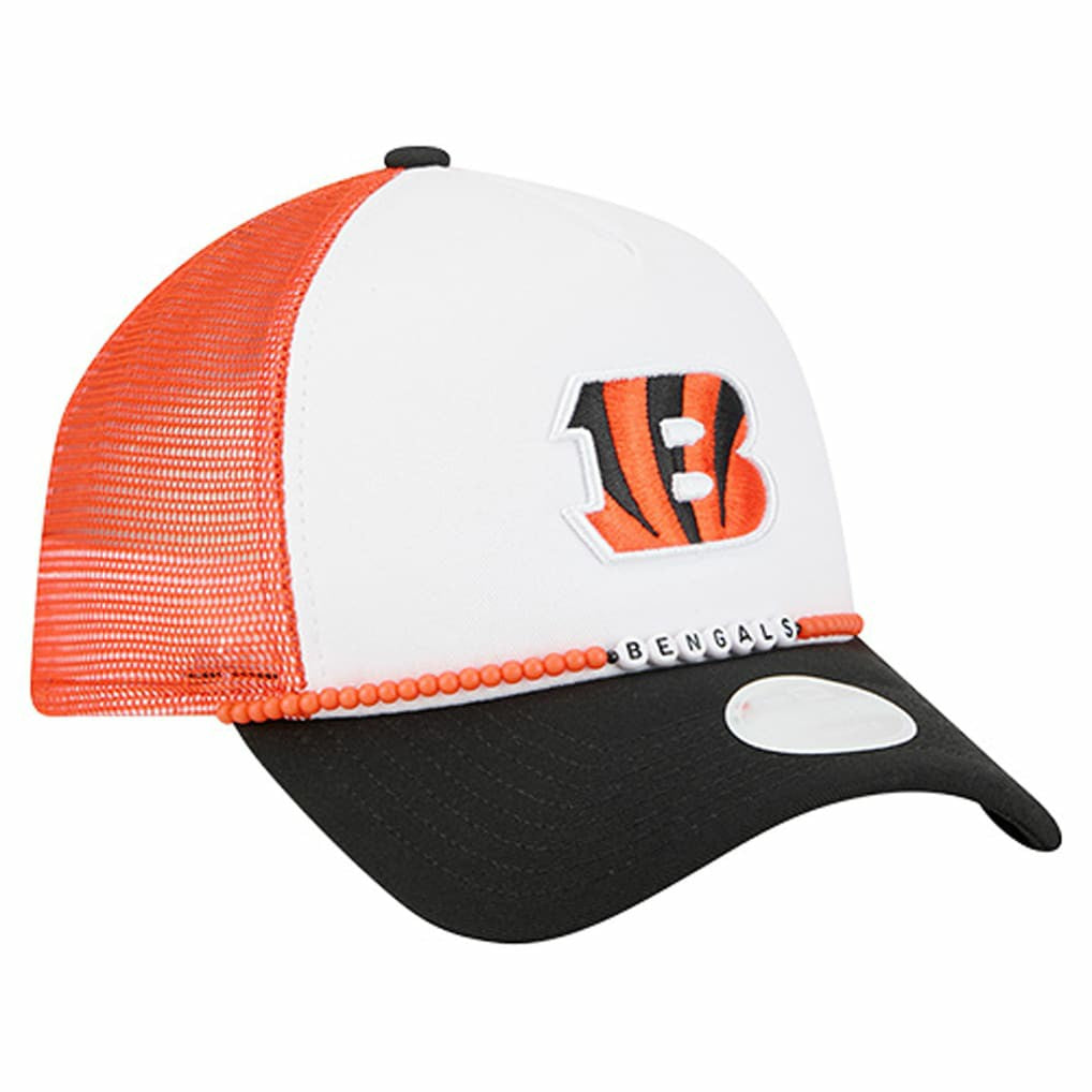 Cincinnati Bengals New Era Women's Friendship Bracelet 9FORTY Adjustable Hat White/Black - NFL