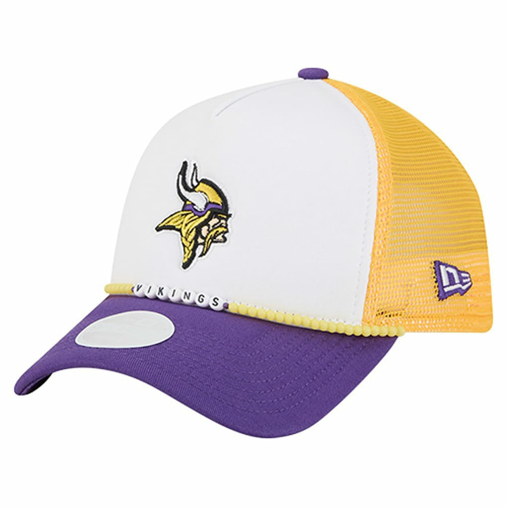 Minnesota Vikings New Era Women's Friendship Bracelet 9FORTY Adjustable Hat White/Purple - NFL