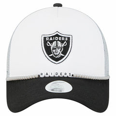 Las Vegas Raiders New Era Women's Friendship Bracelet 9FORTY Adjustable Hat White/Black - NFL