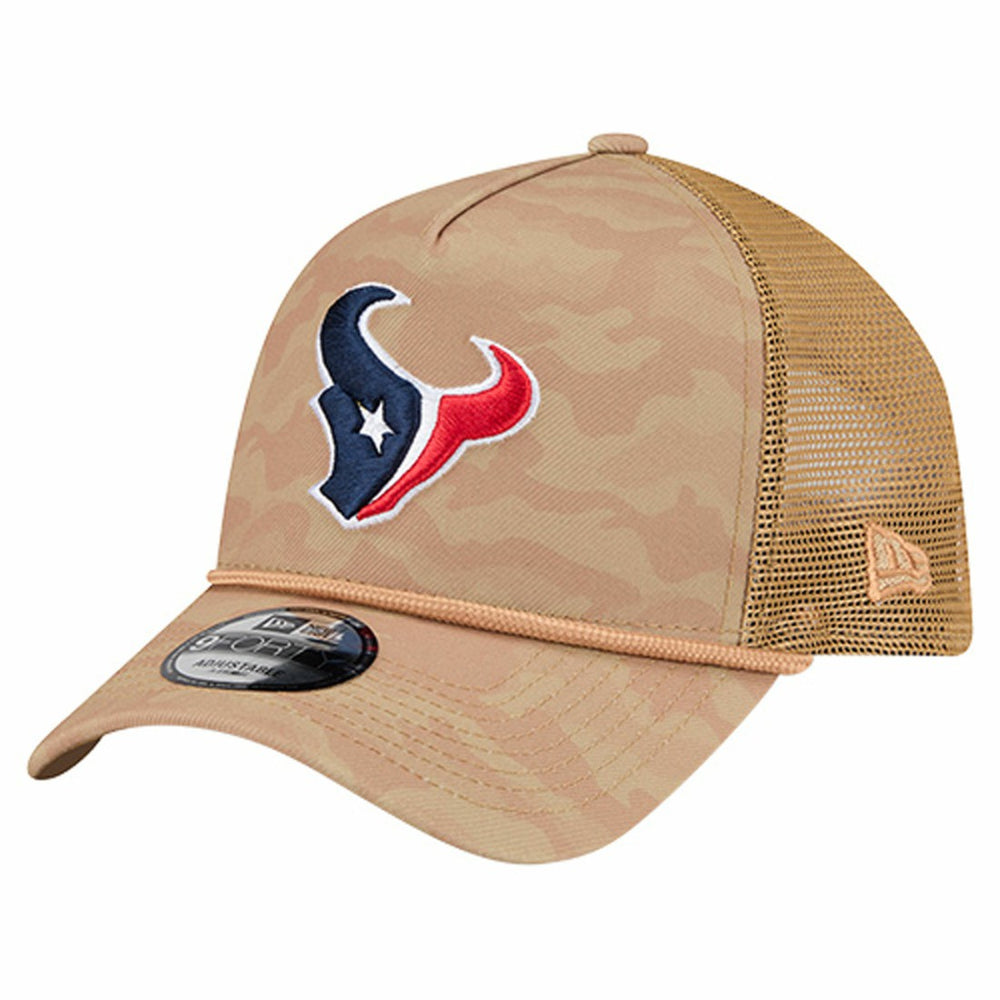 Houston Texans New Era Wheat Camo 9FORTY Adjustable Hat Tan - NFL