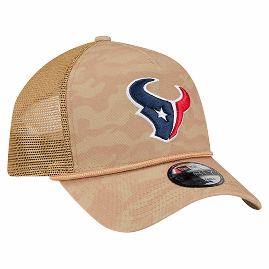Houston Texans New Era Wheat Camo 9FORTY Adjustable Hat Tan - NFL